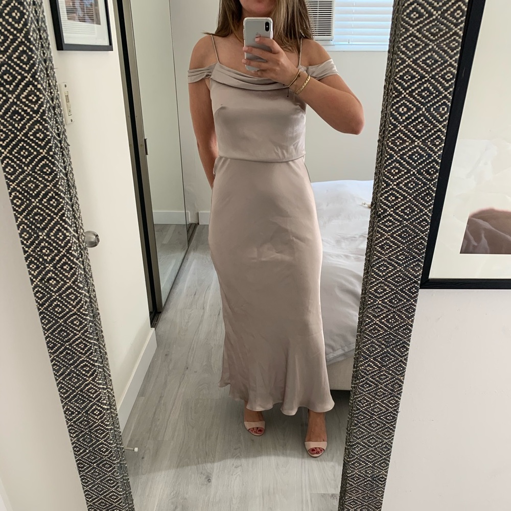 Jenny Yoo Serena Bridesmaid Dress in Pale Gold